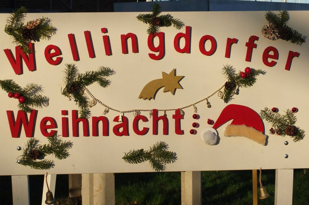 Eingangsschild zur Wellingdorfer Weihnacht